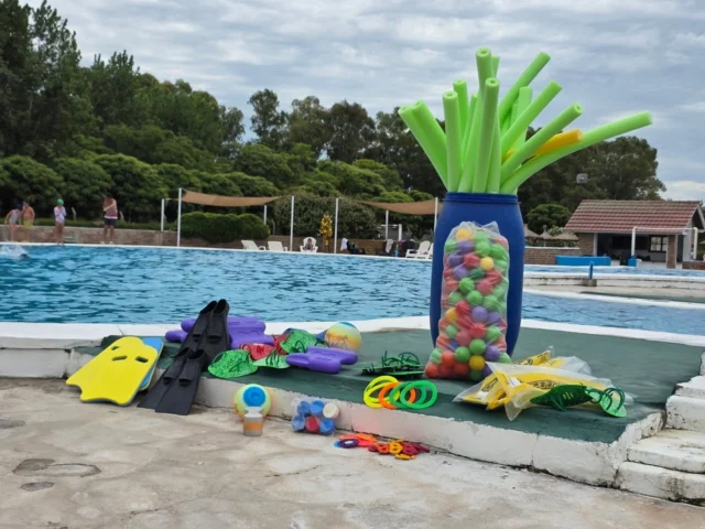 🏊‍♂️🌈 Desde el inicio de la temporada, más recursos para aprender y disfrutar

Antes de comenzar la nueva temporada, incorporamos material didáctico y recreativo para la Colonia de Verano y las clases de Natación, pensado para acompañar a las infancias en cada etapa de su aprendizaje en el agua.

🐘 Elefantitos hundibles
⭕ Discos numerados hundibles y flotantes
🟡 Aros sumergibles y ula ula
🏐 Pelotas, manoplas, patas de rana
🟢 Flota flota, conos y tablas de goma eva