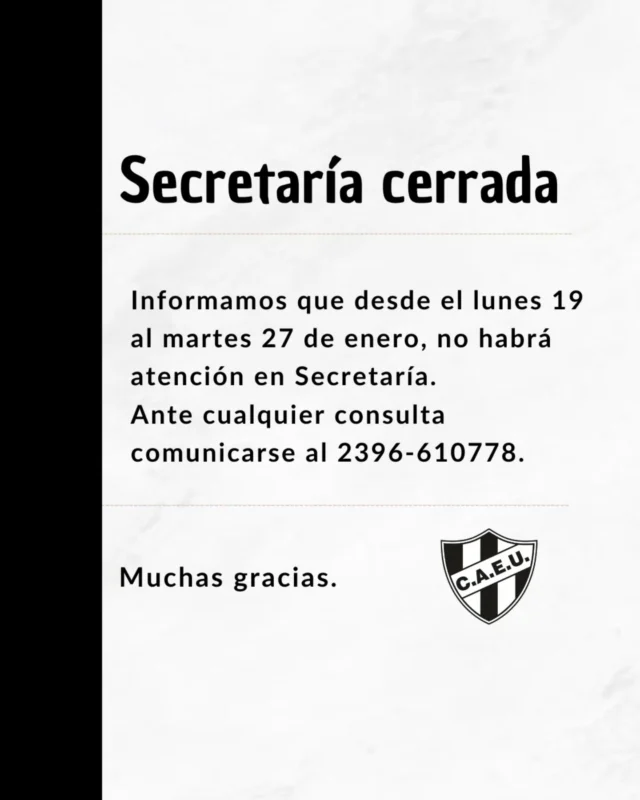 Información importante 📢