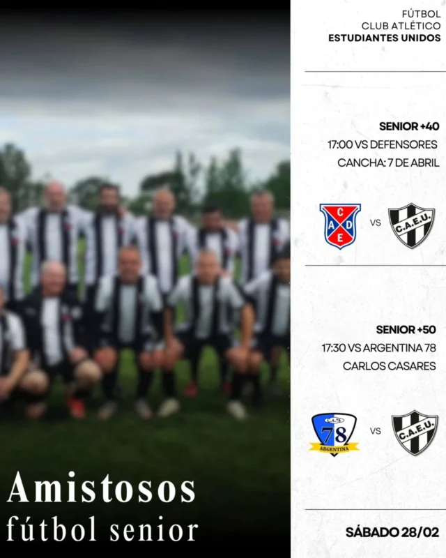 #FútbolCAEU | ⚽️📅 Sábado de amistosos para el Senior