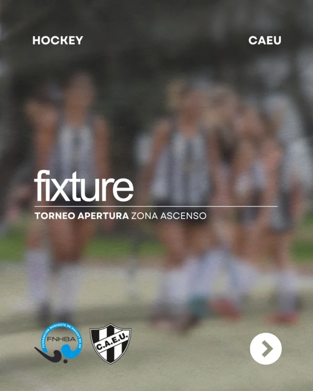 📅🏑 ¡Ilusiones renovadas!

Este sábado inicará la competencia para las categorías de hockey de nuestra institución, luego de quedar libres en la primera fecha.

➡ Conocé el fixture completo.

¡Vamos Albinegras! 🖤🤍