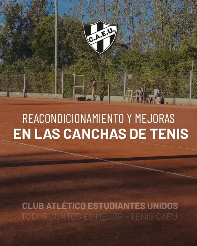 MEJORAS EN CANCHAS DE TENIS 🎾

En los últimos días se llevaron adelante trabajos de mantenimiento y reacondicionamiento en las canchas de tenis de nuestra institución.

Las tareas incluyeron la limpieza de los fondos, el movimiento y tratamiento de la superficie, trabajos de nivelación y bacheo, y la posterior compactación para lograr mejores condiciones de juego.

Finalmente, se incorporó nuevo polvo y se realizaron las terminaciones necesarias para optimizar el estado general de las cuatro canchas.

Estas mejoras se consiguieron gracias al trabajo en conjunto entre la Comisión Directiva, la Subcomisión de tenis y la cuota de socio de tenis. 

Agradecemos a la firma Pro Canchas por su trabajo.