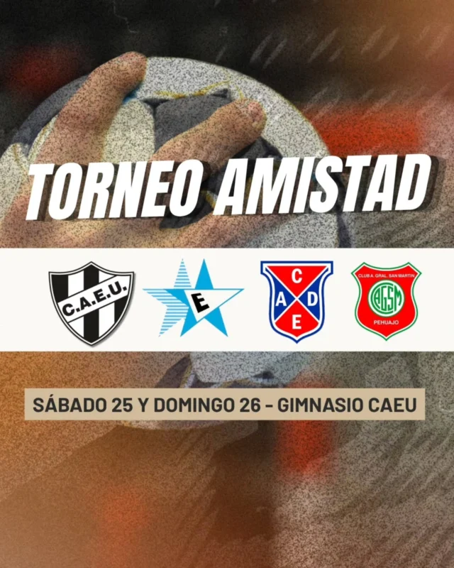 UN FINDE LLENO DE HANDBALL 🔜

Durante el sábado y domingo se disputará el Torneo Amistad, que organiza el handball albinegro. Contaremos con la visita de Estudiantes de Santa Rosa, San Martín y Defensores. 

Serán dos días de encuentros en nuestro gimnasio, que contará con servicio de cantina.

Ya tenés planes para este finde, te preparas el mate y venis a ver handball 🧉💪