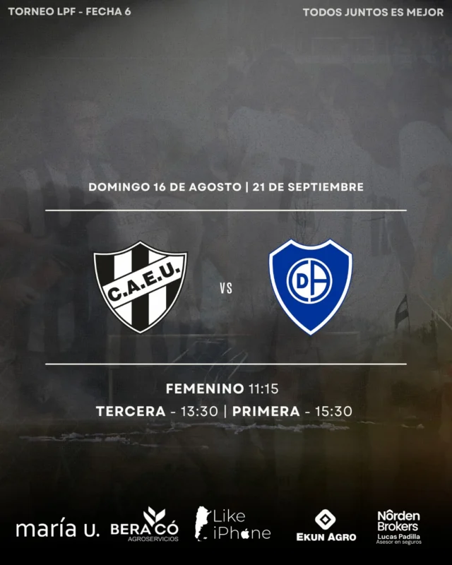 EL DOMINGO JUGAMOS EN CASA 💪

¡Vamos Albinegro! 🖤🤍