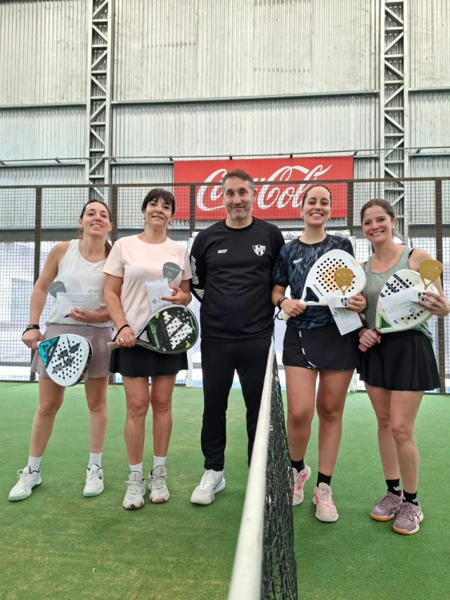 🎾 Se disputó un nuevo Torneo de 7ma del Circuito Femenino de Pádel en nuestro club, con la participación de 10 parejas.

Felicitamos a las finalistas de esta jornada:

🥇 1º puesto: Jennifer Demichelis y Melina Goyeneche.

🥈 2º puesto: Jorgelina Blasco y Carina Losada.

¡Gracias a todas las participantes por ser parte! 🖤🤍
